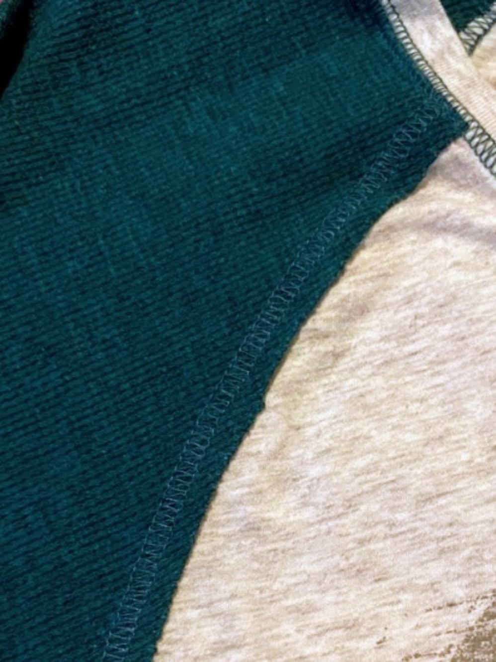FOX RACING Teal & Grey Raglan Tee - Picture 4 of 4